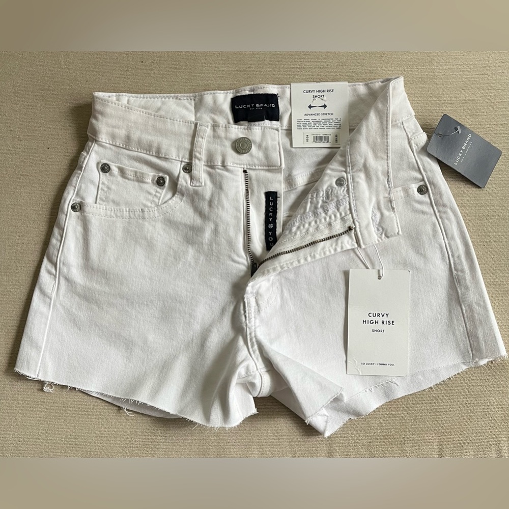 Lucky Brand White Cutoff Shorts